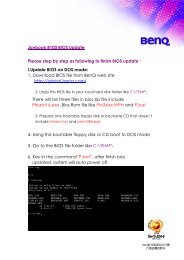 I.Update BIOS on DOS mode - BenQ