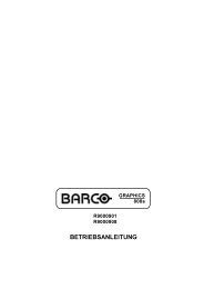 BETRIEBSANLEITUNG - Barco