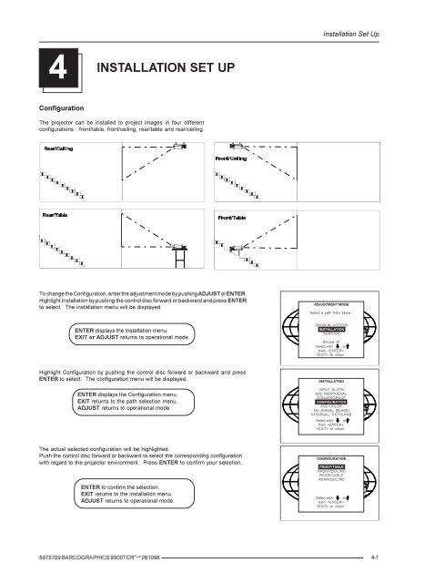 BARCO PROJECTION SYSTEMS