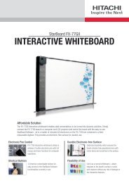 INTERACTIVE WHITEBOARD - Hitachi Solutions Europe