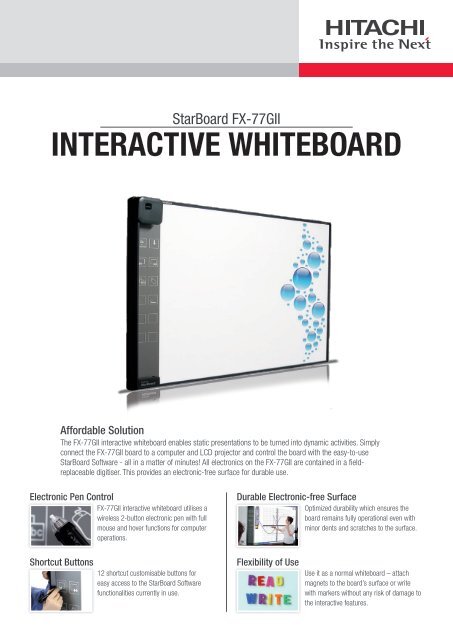 INTERACTIVE WHITEBOARD - Hitachi Solutions Europe