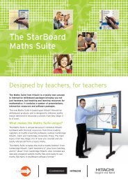 The StarBoard Maths Suite - Hitachi Solutions Europe