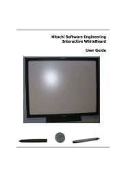 Hitachi Software Engineering Interactive WhiteBoard User Guide