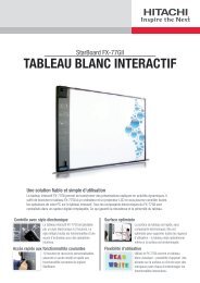 TABLEAU BLANC INTERACTIF - Hitachi Solutions Europe