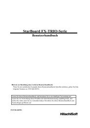 StarBoard FX-TRIO-Serie Benutzerhandbuch - Hitachi Solutions ...