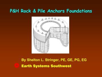 P&H Rock & Pile Anchors Foundations