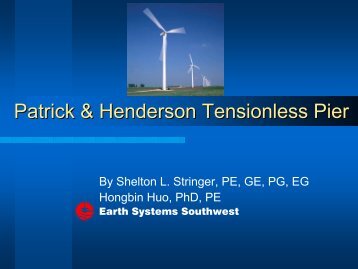 Patrick & Henderson Tensionless Pier