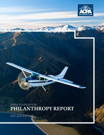 PHILANTHROPY REPORT - Aircraft Owners and Pilots Association