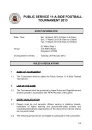 public service 11-a-side football tournament 2013 - Civil Service Club