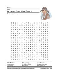 Famous Firsts Word Search - Homeschooling - About.com