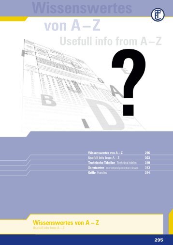 Wissenswertes von A â Z - ELEKTRA Tailfingen