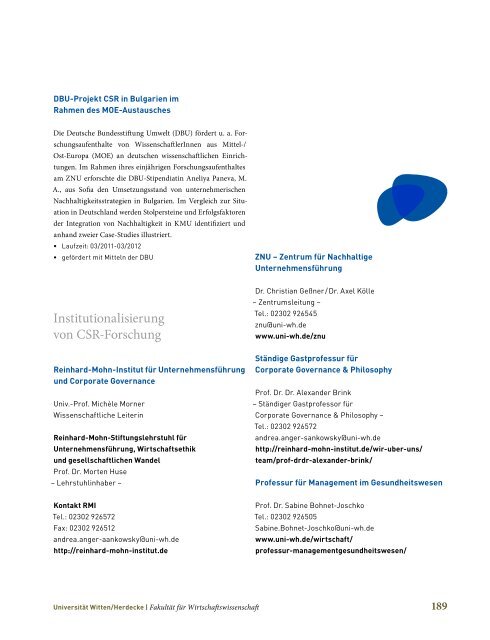 CSR-Atlas - Fachhochschule DÃ¼sseldorf