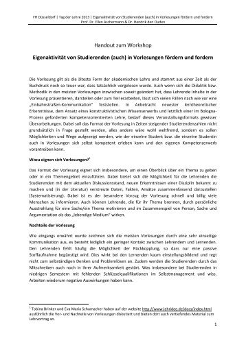 Handout zum Workshop EigenaktivitÃ¤t von Studierenden (auch) in ...