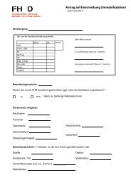 Immatrikulationsantrag [PDF] - Fachhochschule Düsseldorf