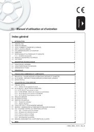 Manuel d'utilisation et d'entretien Index gÃ©nÃ©ral - Hofmann Megaplan