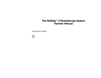 Wallaby 3 Phototherapy Manual - NBN Group