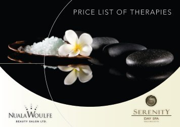 to view our price list for all treatments - Nuala Woulfe Beauty Salon