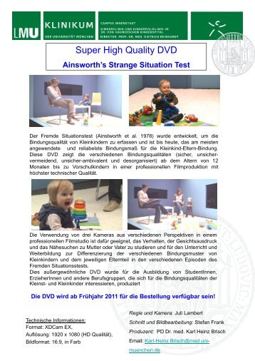 Ainsworth's Strange Situation Test - PD Karl Heinz Brisch