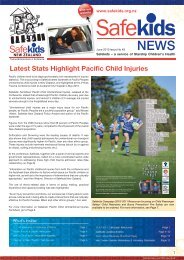 Latest Stats Highlight Pacific Child Injuries - Safekids
