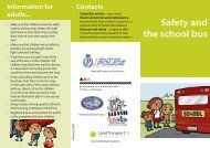 Safety and the school bus Flyer - Safekids