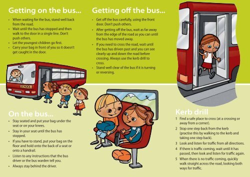 Safety and the school bus Flyer - Safekids