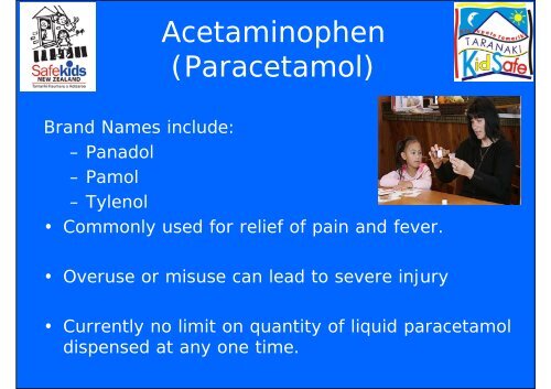 Paediatric Paracetamol Poisoning Prevention Project - Safekids