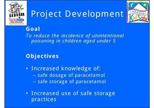 Paediatric Paracetamol Poisoning Prevention Project - Safekids