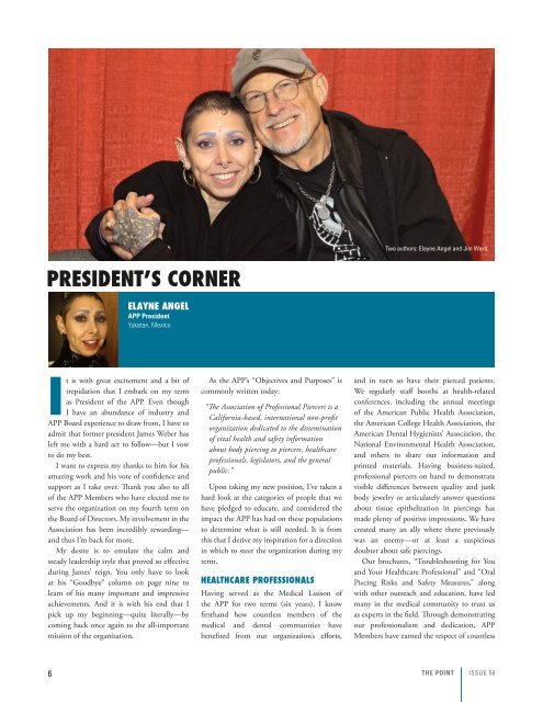 Point Journal issue #56 - Association of Professional Piercers