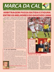 Regras do jogo de futebol - SAFERGS