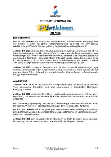 Jetkleen SK 6320 - Safety-Kleen Deutschland GmbH