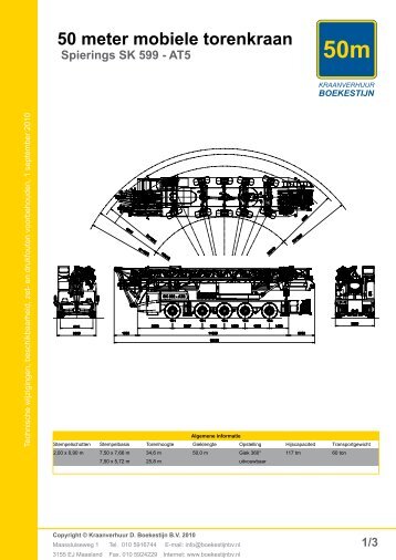 50 meter mobiele torenkraan Spierings SK 599 - AT5
