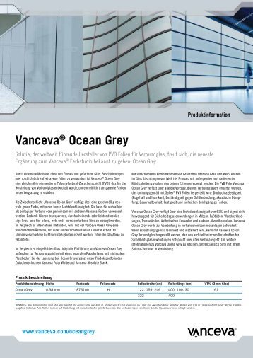 Vanceva® Ocean Grey - Saflex.com