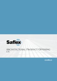 Architectural Product Offering - Saflex.com