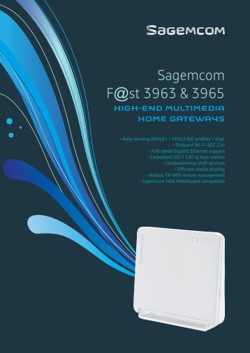 Sagemcom F@st 3963 & 3965