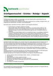 grünlippmuschel kapseln.pdf - Bollwerkapotheke