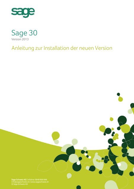 Installationsanleitung - Sage Schweiz AG