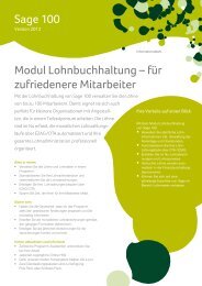 Sage 100 Modul Lohnbuchhaltung â fÃ¼r ... - Sage Schweiz AG