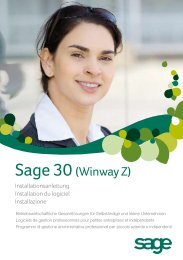 Sage 30 (Winway Z) - Sage Schweiz AG