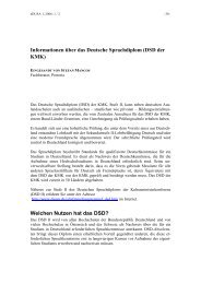 Informationen Ã¼ber das Deutsche Sprachdiplom (DSD der ... - SAGV