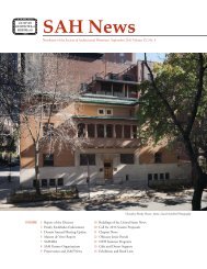 SAH News - Society of Architectural Historians