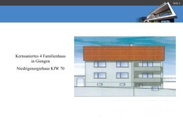 Kernsaniertes 4 Familienhaus in Giengen Niedrigenergiehaus KfW 70