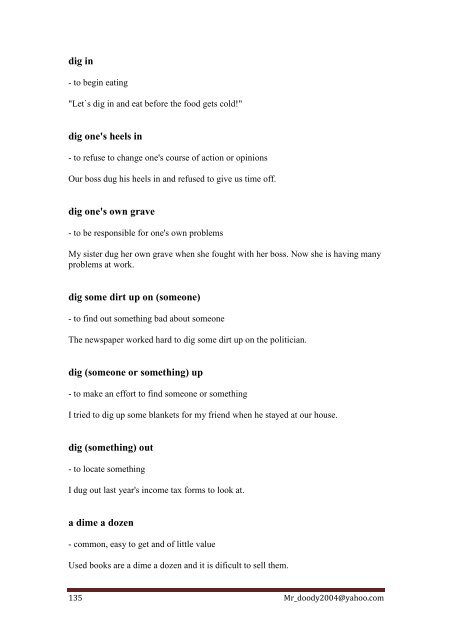 Commonly-Used Idioms, Sayings and phrasal verbs - Saigontre