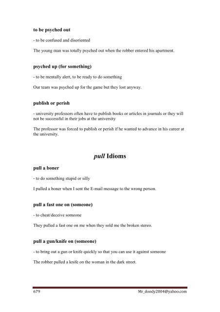 Commonly-Used Idioms, Sayings and phrasal verbs - Saigontre