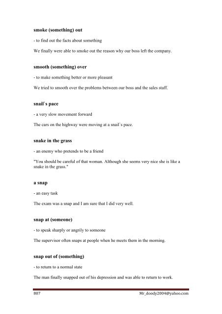 Commonly-Used Idioms, Sayings and phrasal verbs - Saigontre