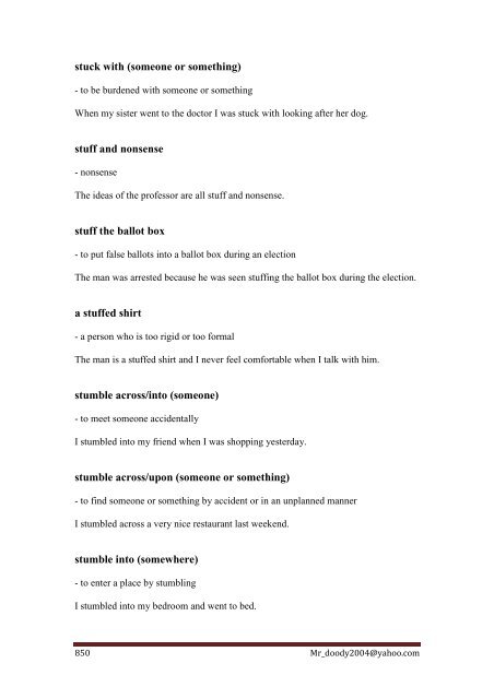 Commonly-Used Idioms, Sayings and phrasal verbs - Saigontre