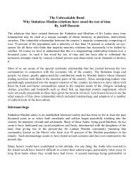 Sinhalese-Muslim Relations.pdf - Sailan Muslim