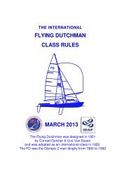 FLYING DUTCHMAN CLASS RULES MARCH 2013 - International ...