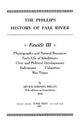 The Phillips history of Fall River - SAILS Library Network