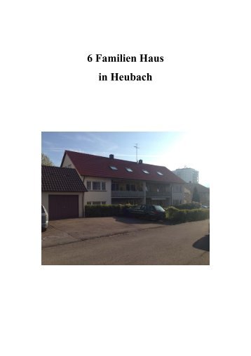 6 Familien Haus in Heubach