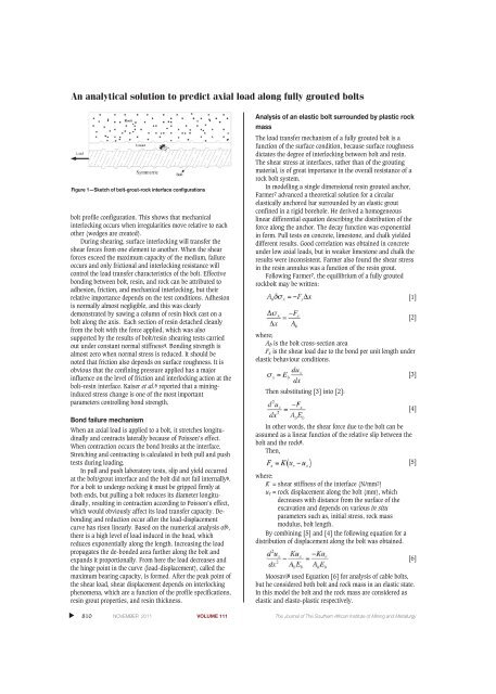 Investigation of factors influencing the determination of ... - saimm